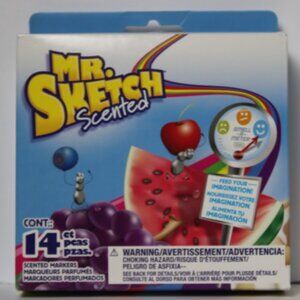 Mr Sketch Scented Washable Markers 14 Count Assorted Colors for Kids Creativity